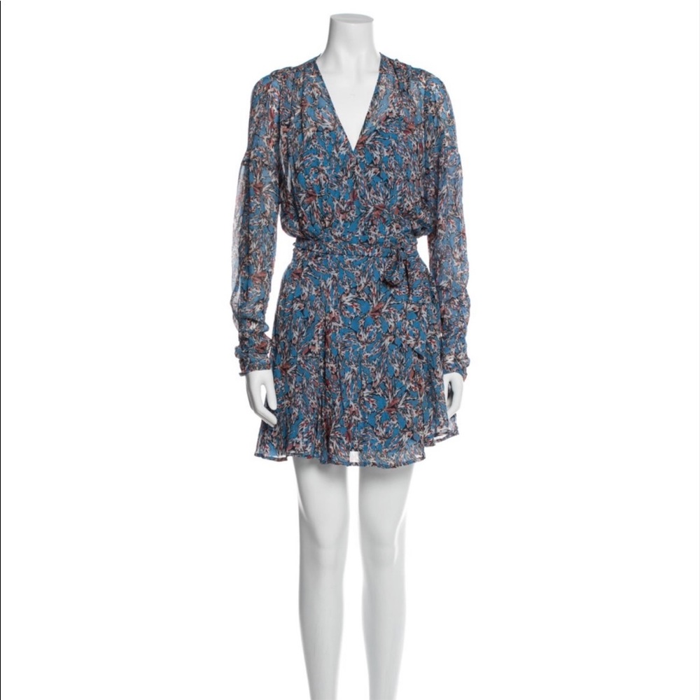 IRO Printed Mini Dress (M|US6)